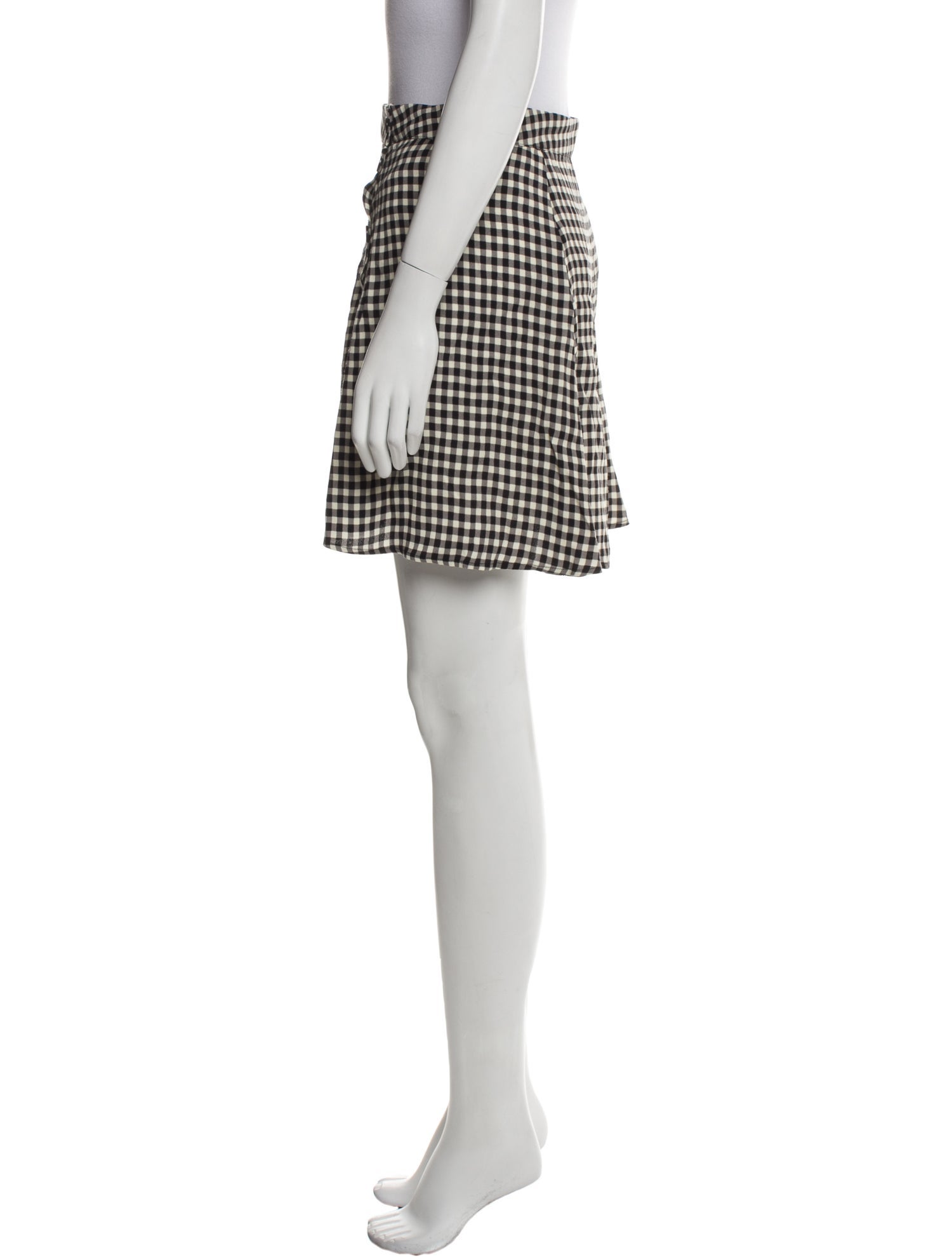 Reformation Plaid Print Mini Skirt